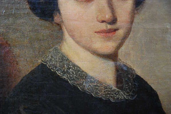 Неизвестный художник. Женский портрет в темном платье